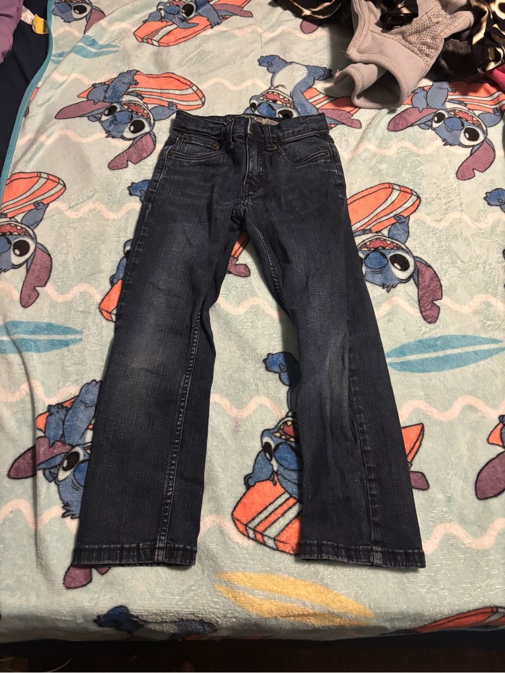 Boys size 7  Dark Blue Straight-Leg Jeans